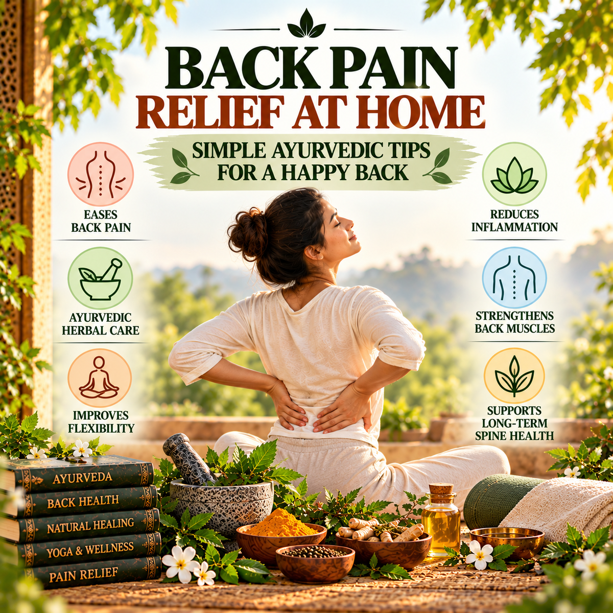 Back Pain Relief at Home: Simple Ayurvedic Tips for a Happy Back
