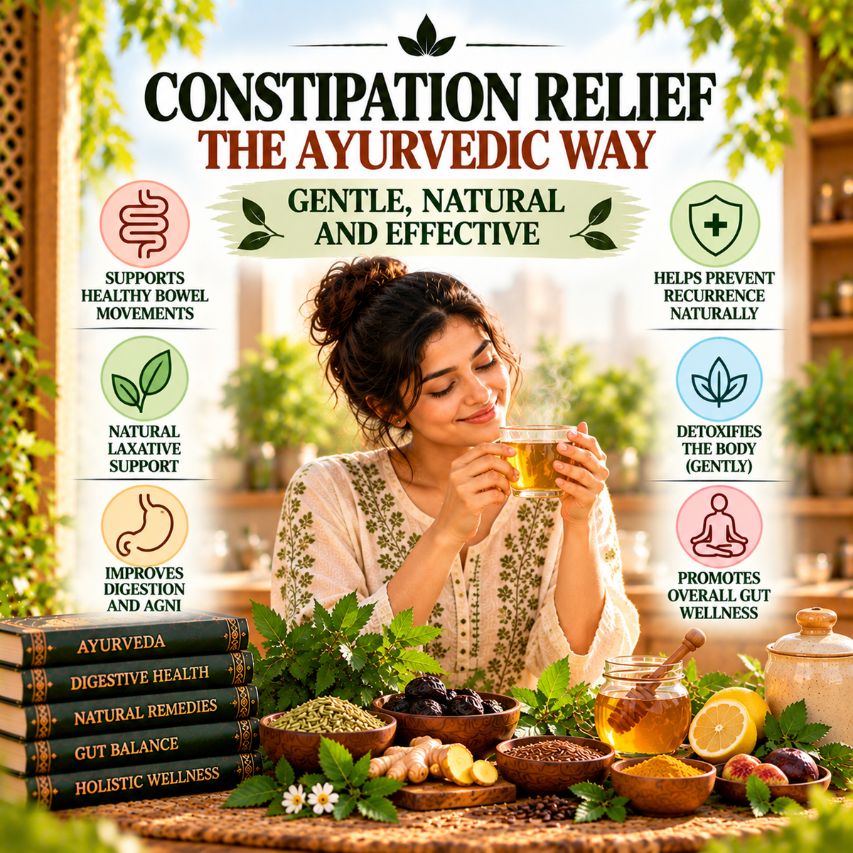 Constipation Relief the Ayurvedic Way: Gentle, Natural and Effective
