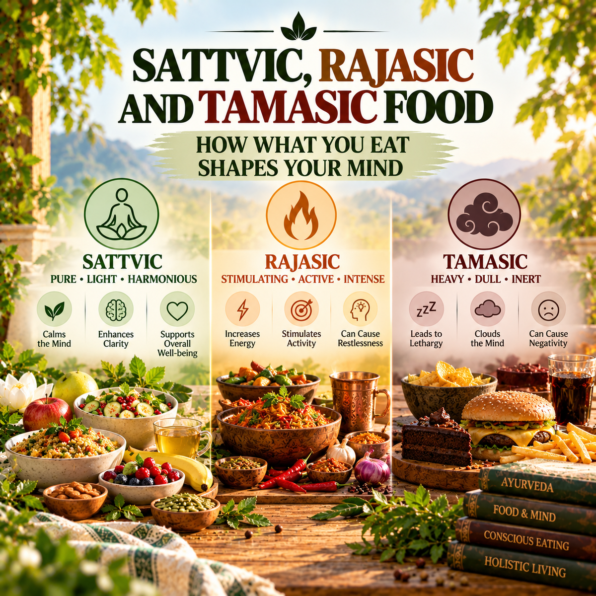 Sattvic, Rajasic and Tamasic Food: How What You Eat Shapes Your Mind