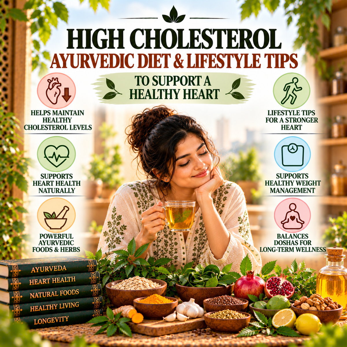 High Cholesterol: Ayurvedic Diet and Lifestyle Tips to Support a Healthy Heart