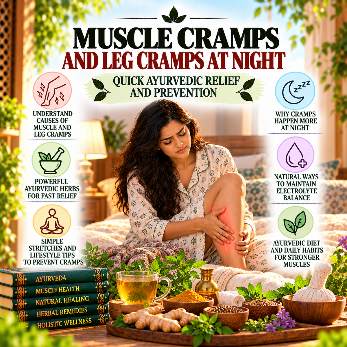 Muscle Cramps and Leg Cramps at Night: Quick Ayurvedic Relief and Prevention