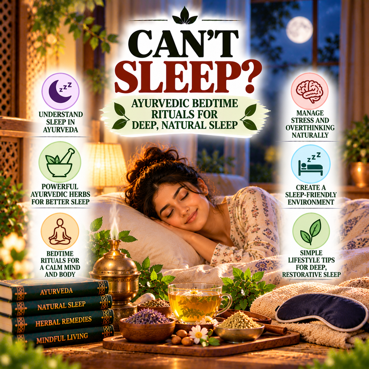 Can't Sleep? Ayurvedic Bedtime Rituals for Deep, Natural Sleep
