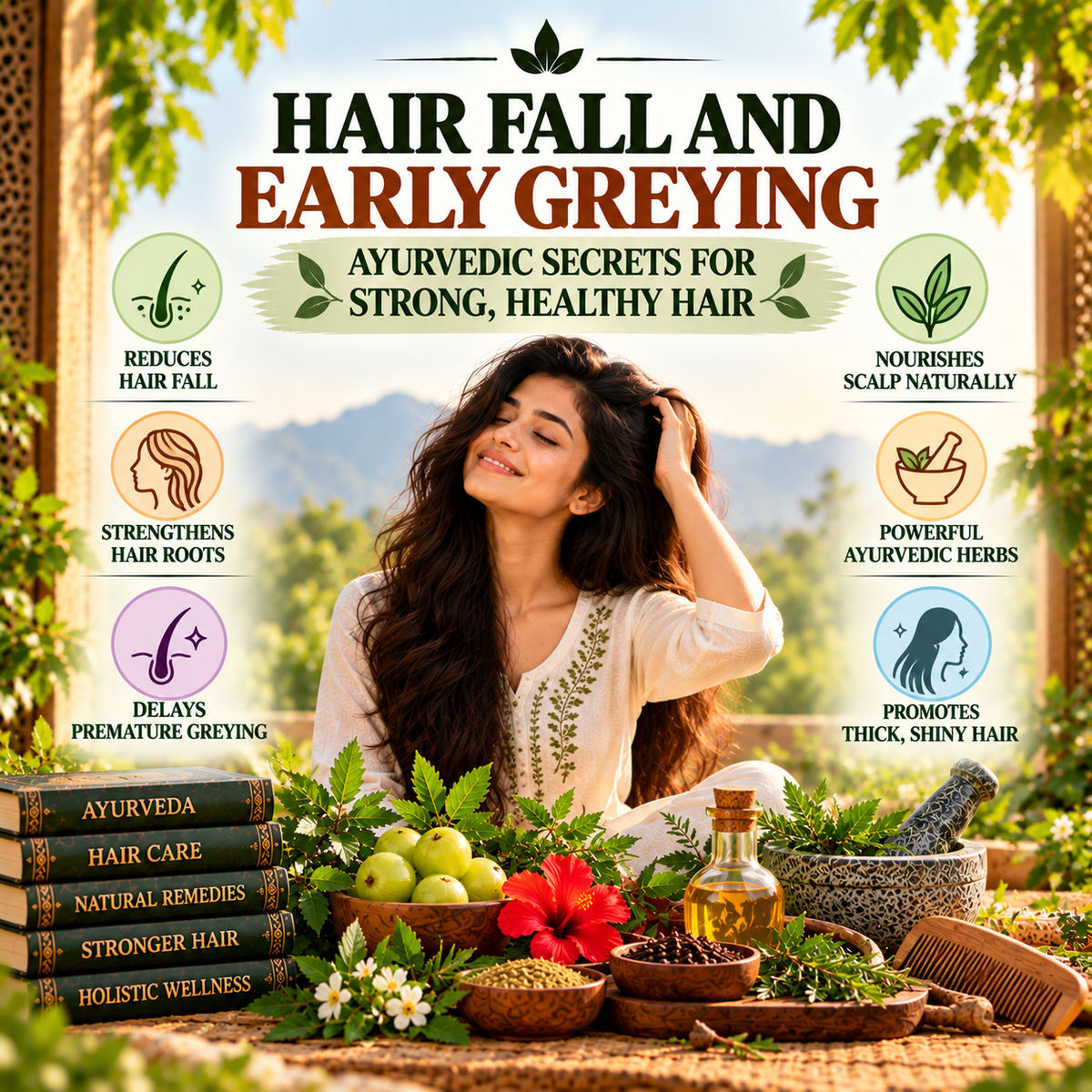 Hair Fall and Early Greying: Ayurvedic Secrets for Strong, Healthy Hair