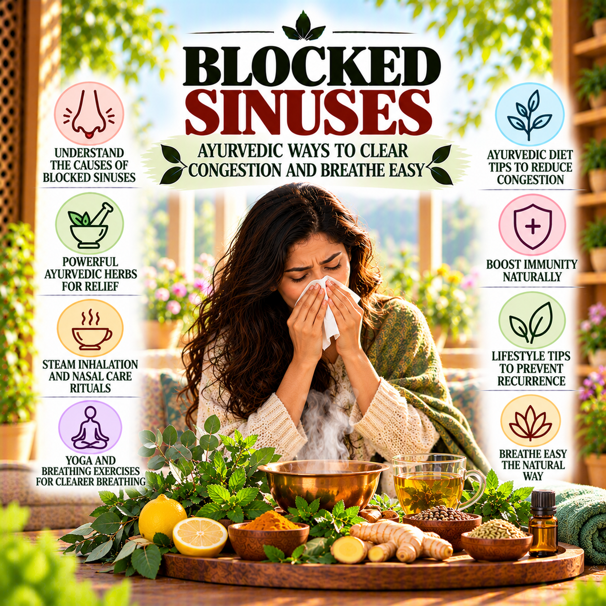 Blocked Sinuses? Ayurvedic Ways to Clear Congestion and Breathe Easy