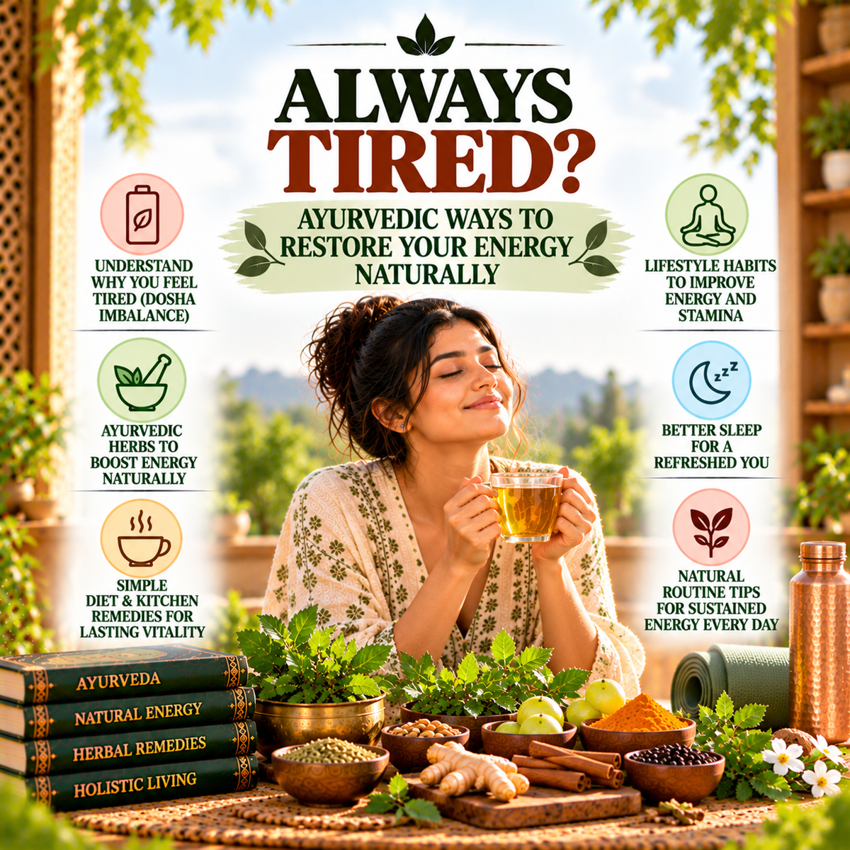Always Tired? Ayurvedic Ways to Restore Your Energy Naturally