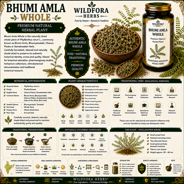 Bhumi Amla Whole (Phyllanthus niruri) – Premium Chanca Piedra Herbal Plant Guide