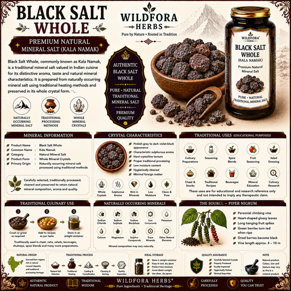 Black Salt Whole (Kala Namak) – Premium Natural Mineral Salt Guide