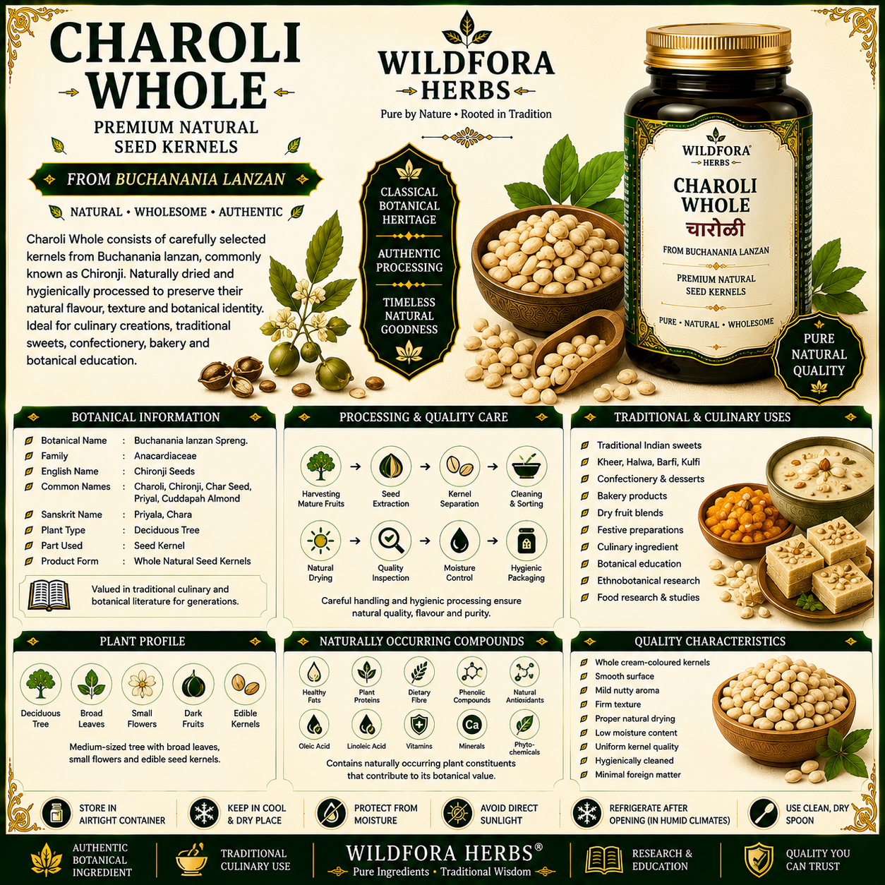 Charoli Whole (Buchanania lanzan) | Premium Natural Chironji Seeds