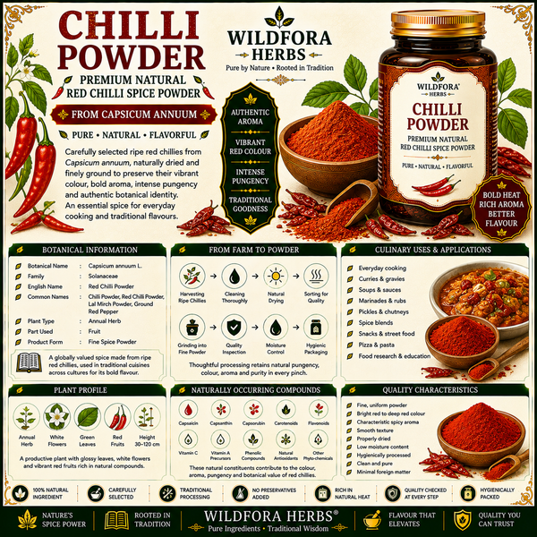 Chilli Powder (Capsicum annuum) | Premium Red Chilli Spice Powder