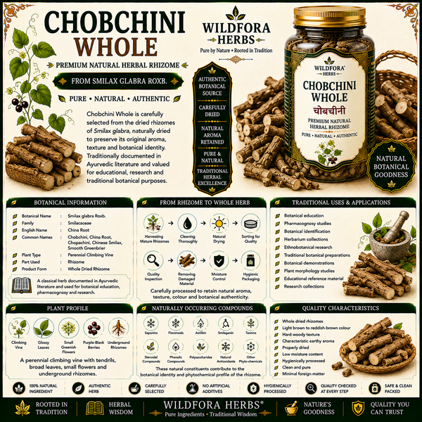 Chobchini Whole (Smilax glabra) | Premium Natural China Root Herbal Rhizome