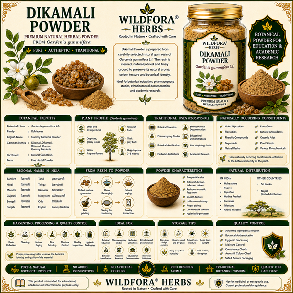 Dikamali Powder (Gardenia gummifera) | Premium Dikamari Herbal Powder