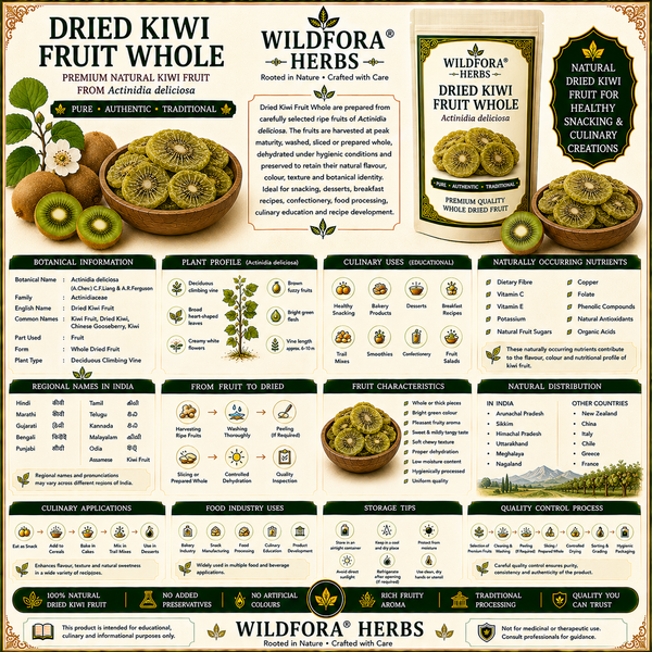 Dried Kiwi Fruit Whole (Actinidia deliciosa) | Premium Natural Kiwi Fruit