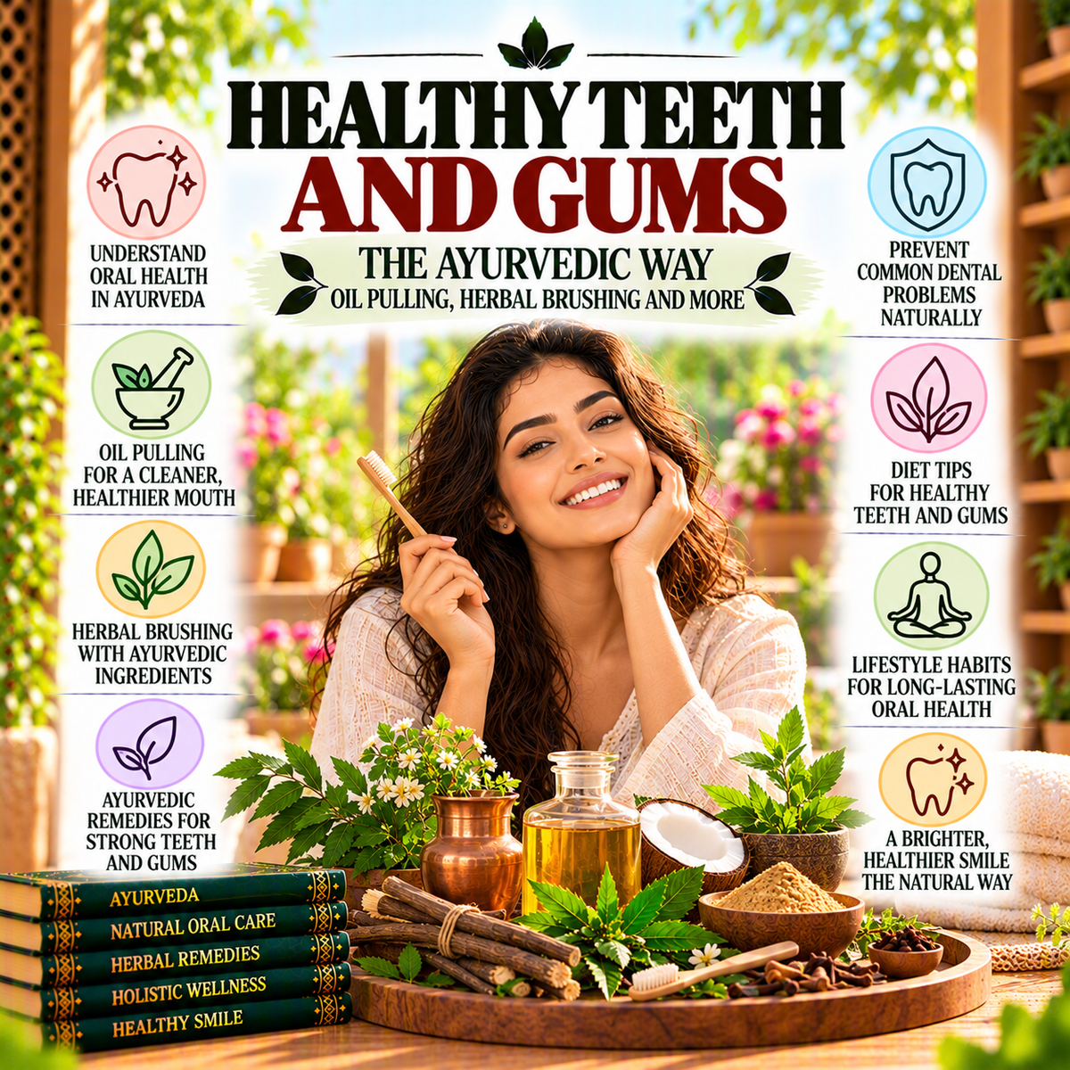 Healthy Teeth and Gums the Ayurvedic Way: Oil Pulling, Herbal Brushing and More