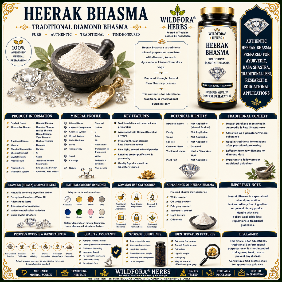 Heerak Bhasma Diamond Bhasma | Hiraka Vajra Traditional Mineral PowderHeerak Bhasma Diamond Bhasma | Hiraka Vajra Traditional Mineral Powder