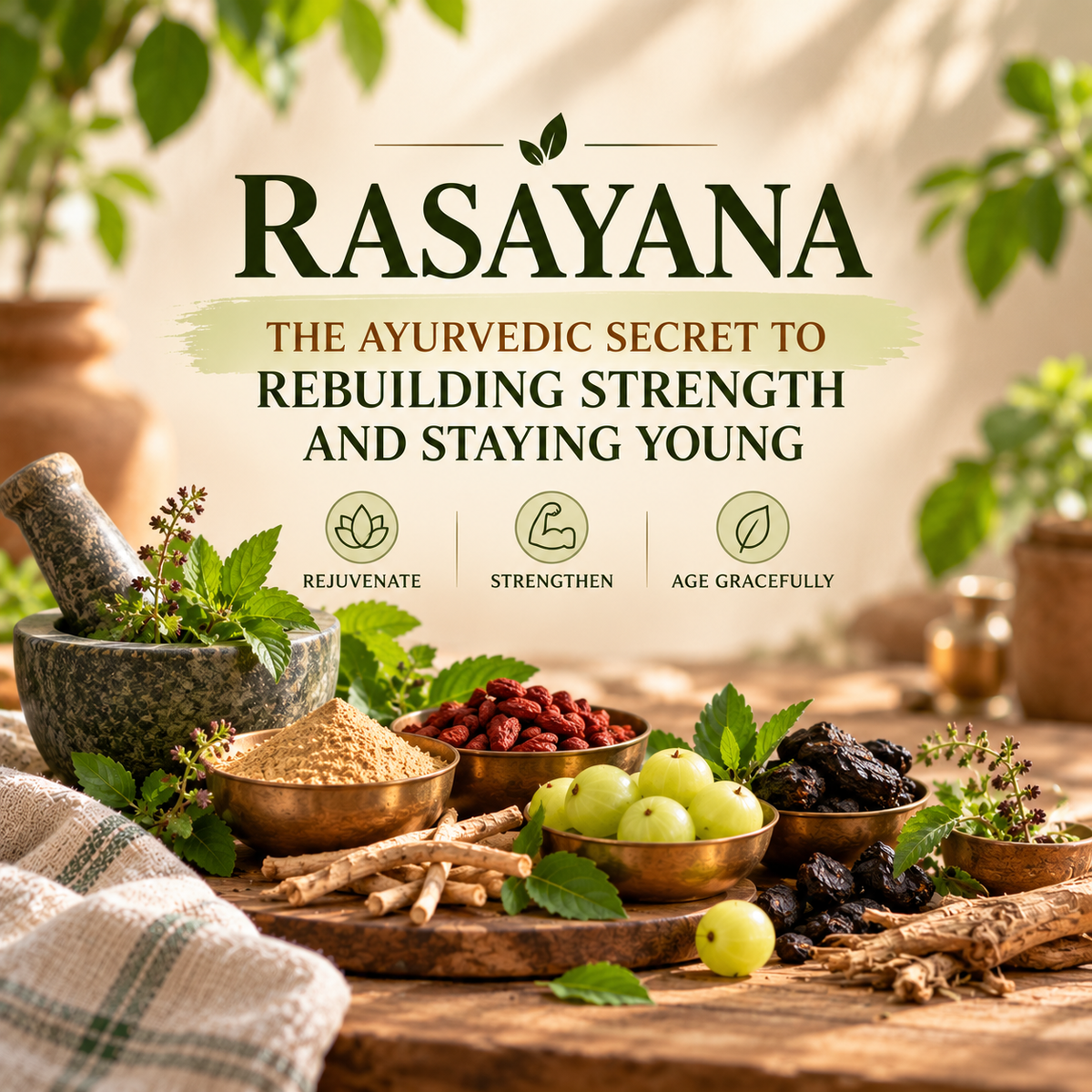 Rasayana: The Ayurvedic Secret to Rebuilding Strength and Staying Young