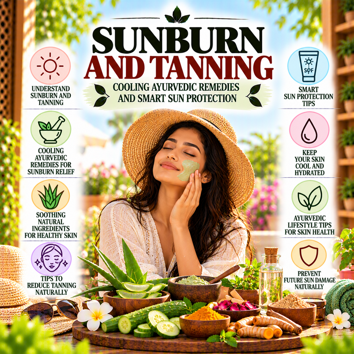 Sunburn and Tanning: Cooling Ayurvedic Remedies and Smart Sun Protection