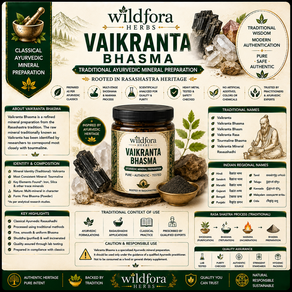 Vaikranta Bhasma Ayurvedic Mineral Preparation