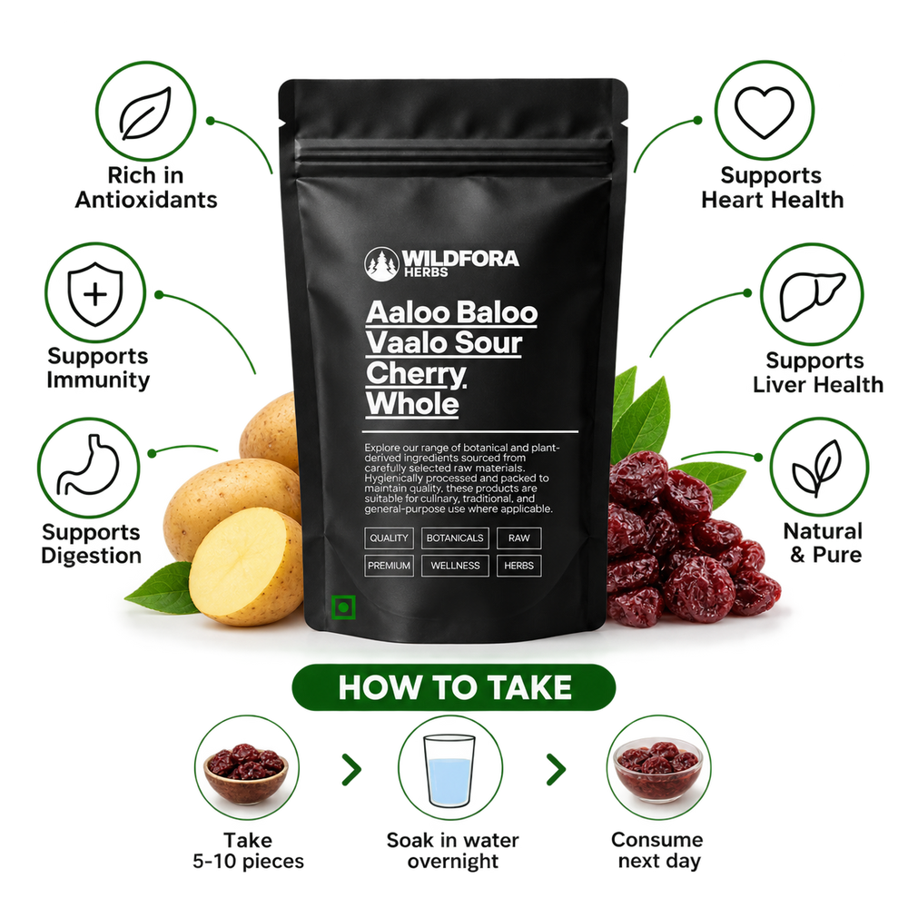 Aaloo Baloo Vaalo Sour Cherry Whole Prunus Cerasus Herbal Product Benefits