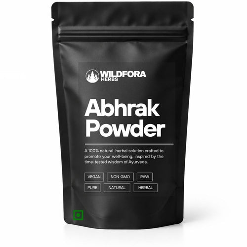 abhrak powder, black mica powder, mica powder, abhrak bhasma, mineral powder, natural mica, wildfora, biotite powder, traditional powder, herbal mineral