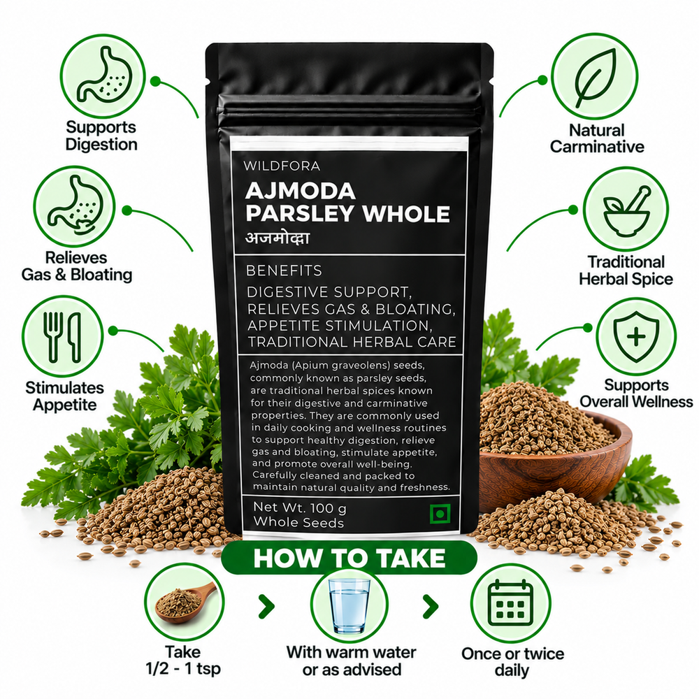 Ajmoda Parsley Whole Apium Graveolens Herbal Product Benefits