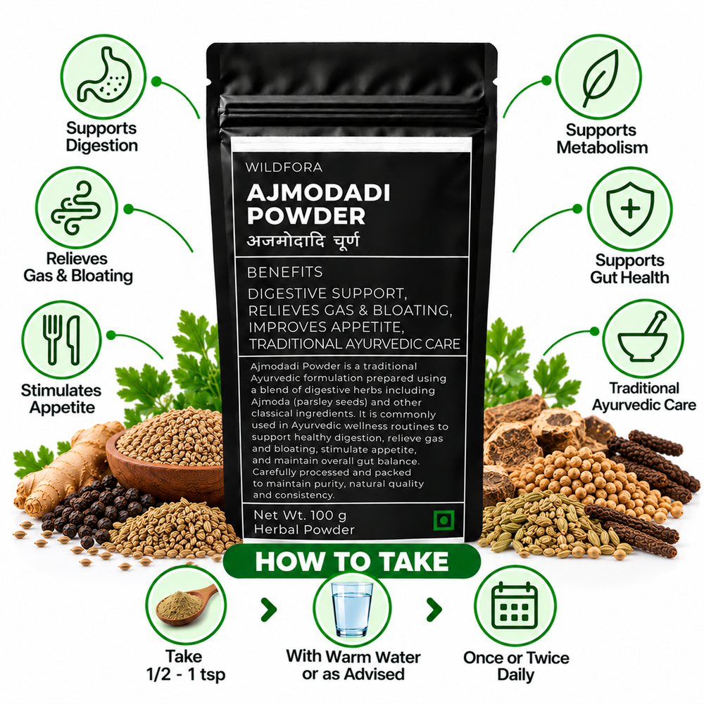Ajmodadi Churna Powder | Traditional Herbal Blend Powder Benefits