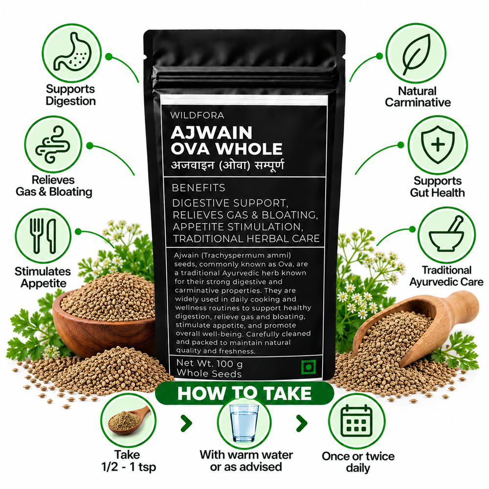 Ajwain leaves dry Ova Whole Trachyspermum Ammi Herbal Benefits