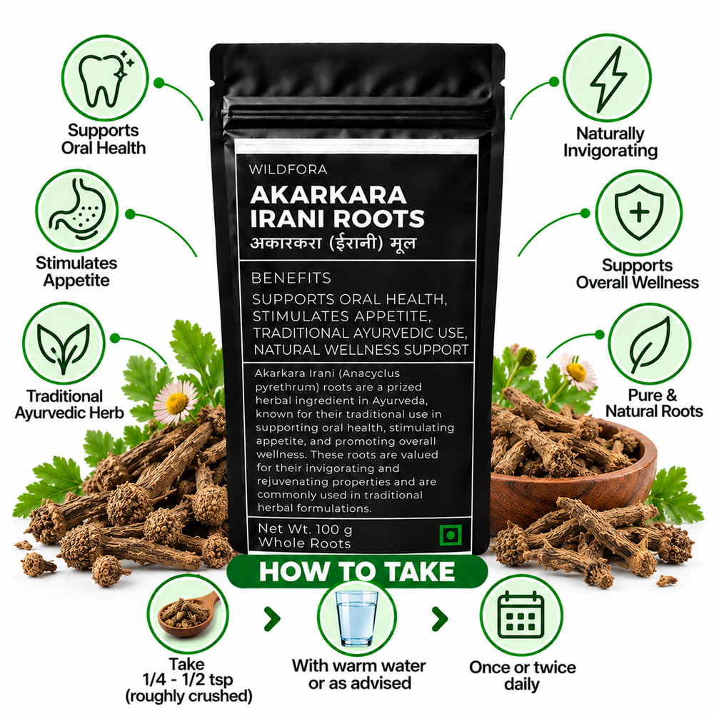 Akarkara Irani Roots Anacyclus Pyrethrum Pellitory Whole Benefits