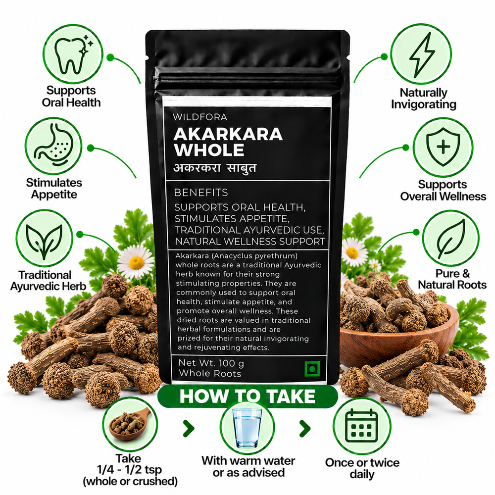 Akarkara Whole Pellitory Anacyclus Pyrethrum Herbal Root Benefits
