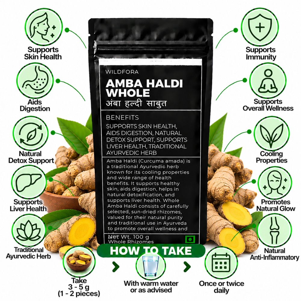 Amba Haldi Whole Akka Curcuma Aromatica Mango Ginger Root Benefits
