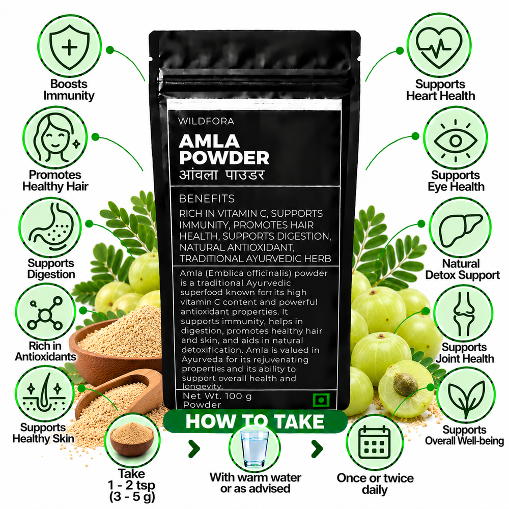 Amla Powder Gooseberry Powder | Emblica Officinalis Herbal Powder Benefits