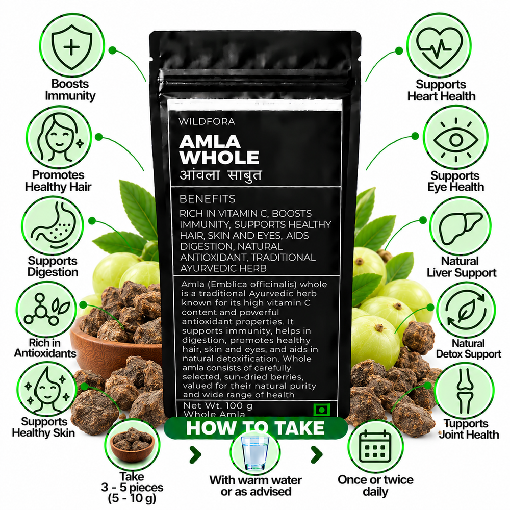 Amla Whole Dry Indian Gooseberry Emblica Officinalis Benefits