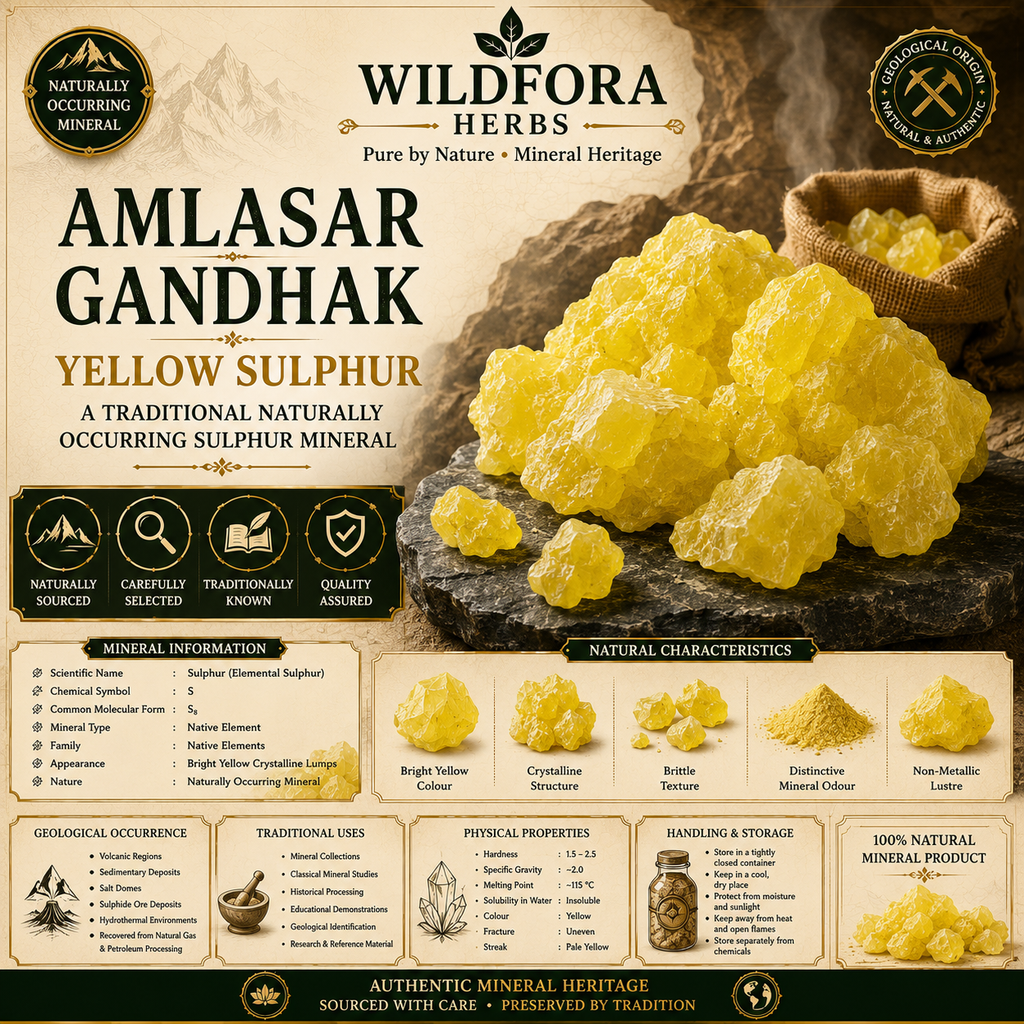 Amlasar Gandhak Yellow Sulphur Natural Mineral Product