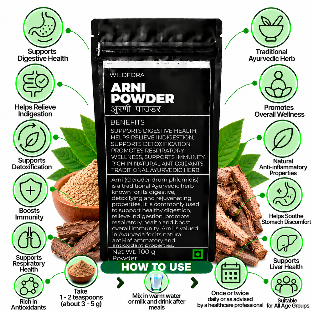 Arni Mool Powder Clerodendrum Phlomidis | Agnimanth Herbal Powder Benefits