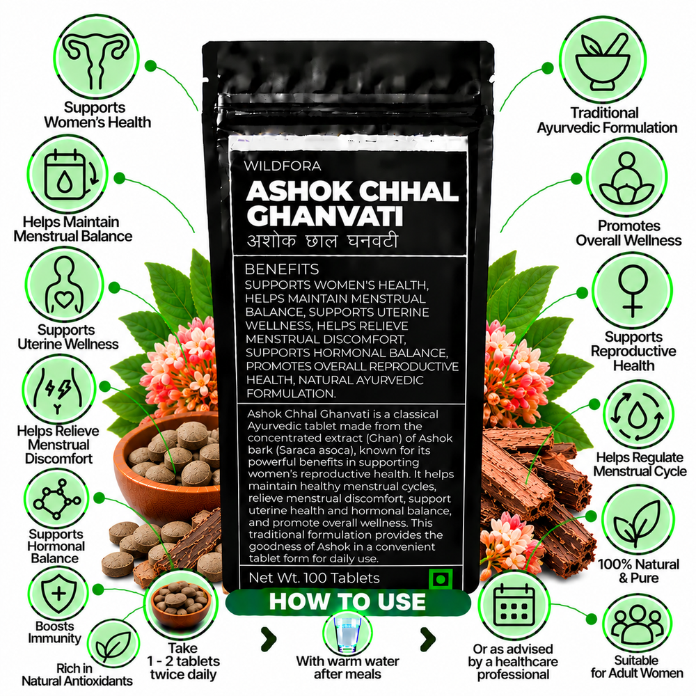 Ashok Chhal Ghanvati | अशोक चाल घनवटी | Ashoka Chal Tablet Benefits