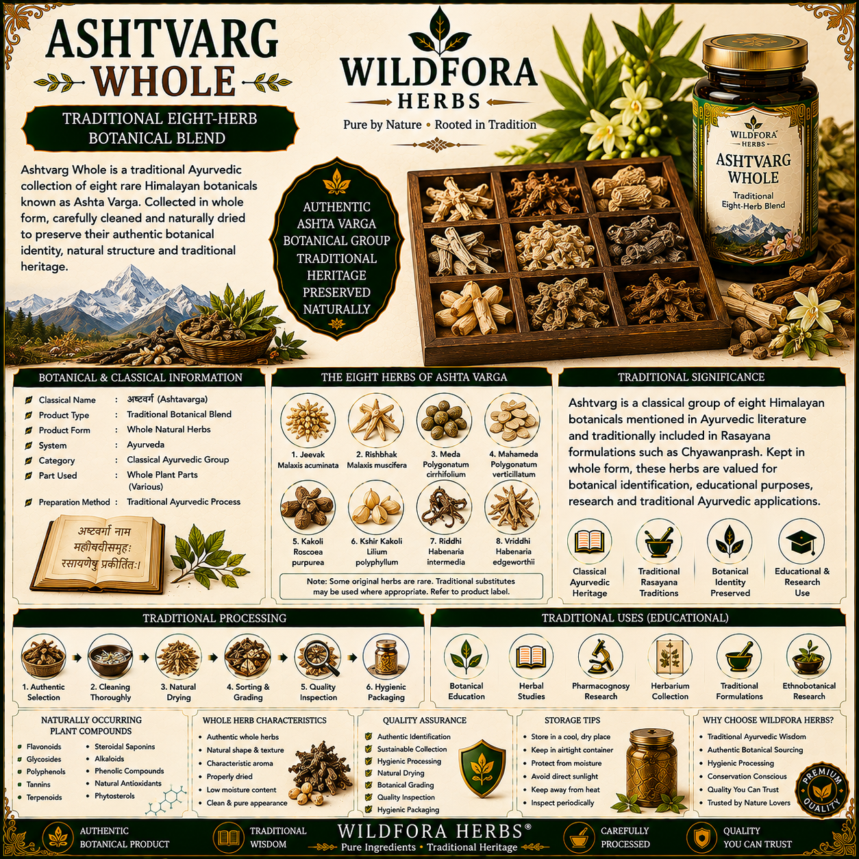 Ashtvarg Whole Traditional Herbal Blend Natural Product
