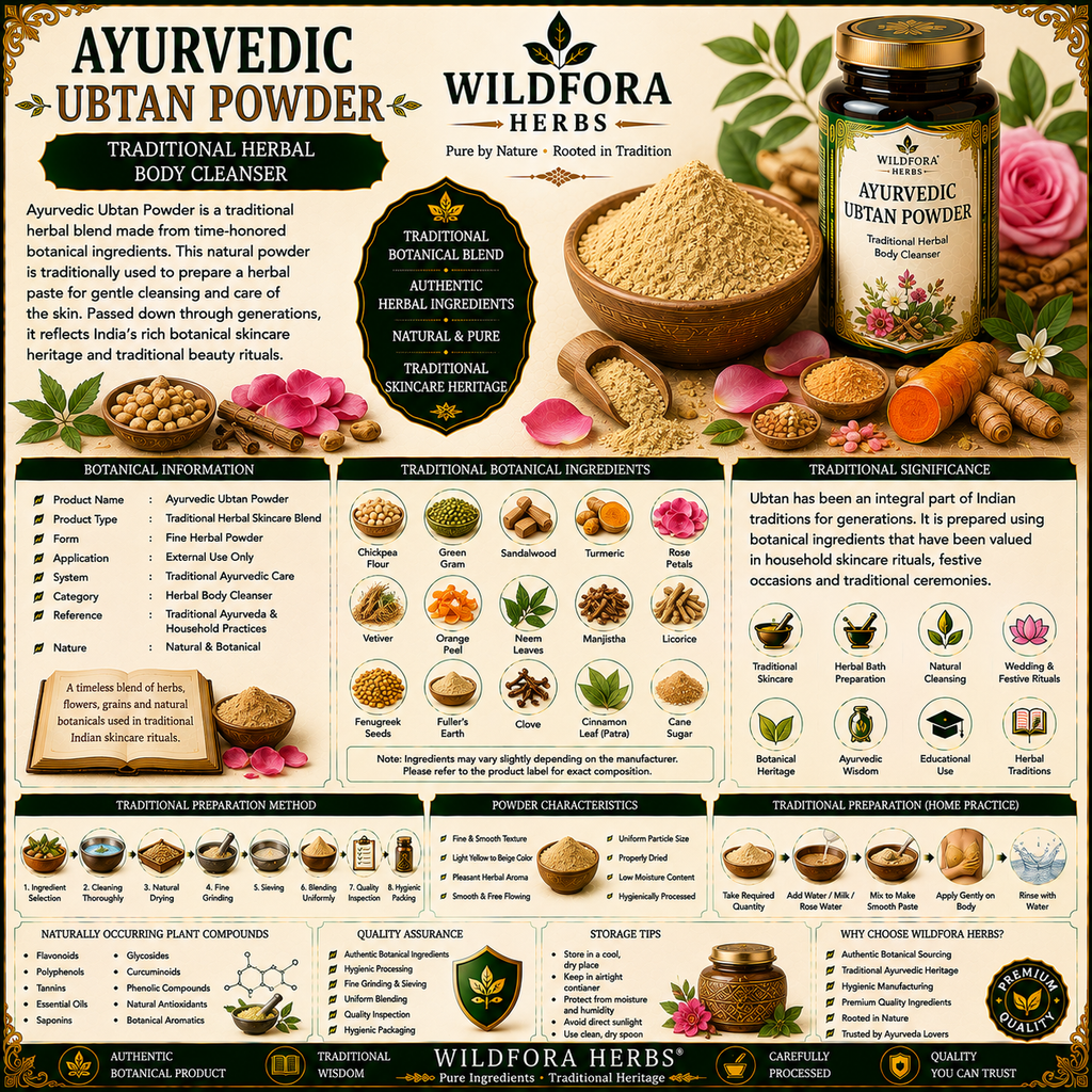 Ayurvedic Ubtan Powder Herbal Body Wash | Natural Skin Care Powder