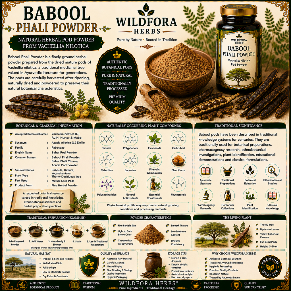 Babul Fali Powder Acacia Nilotica Pods | Babool Phali Churna