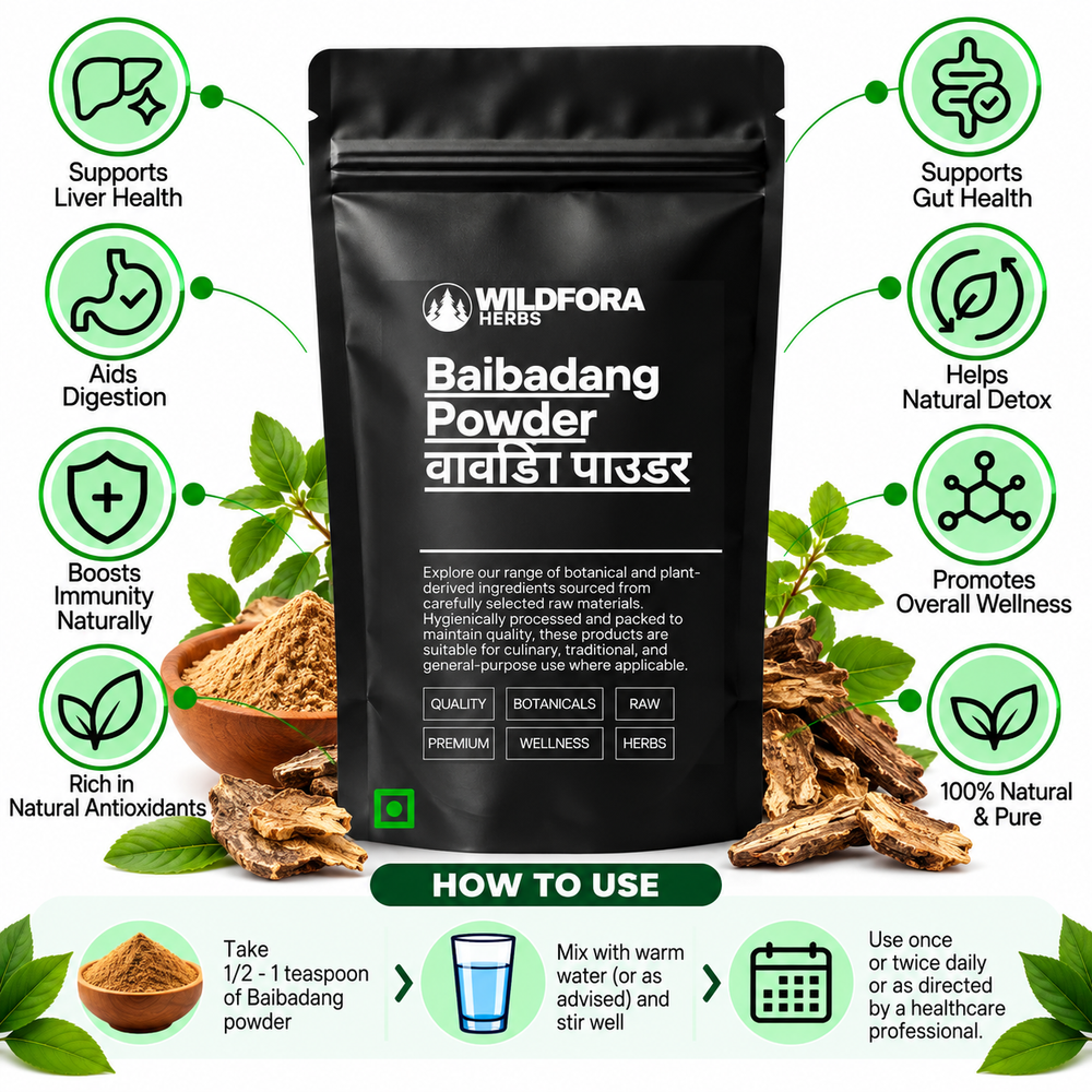 Baibadang Powder Embelia Ribes | Vidanga Herbal Powder Benefits
