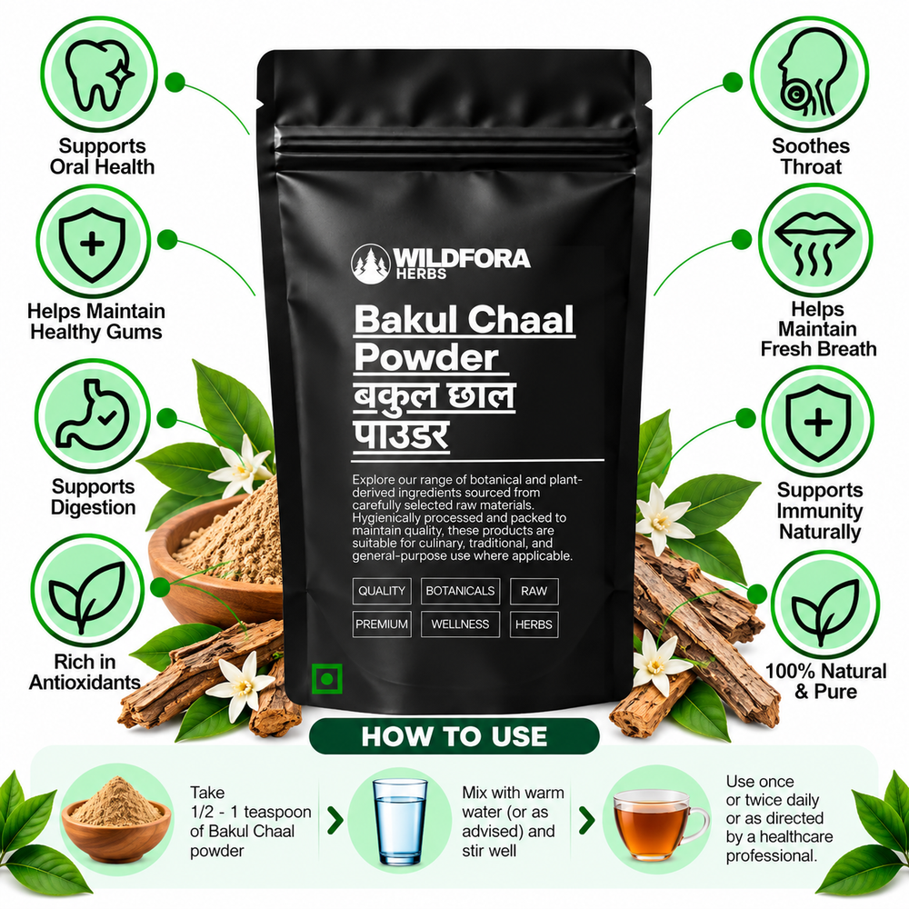 Bakul Chaal Powder Mimusops Elengi | Maulsari Bark Herbal Powder Benefits