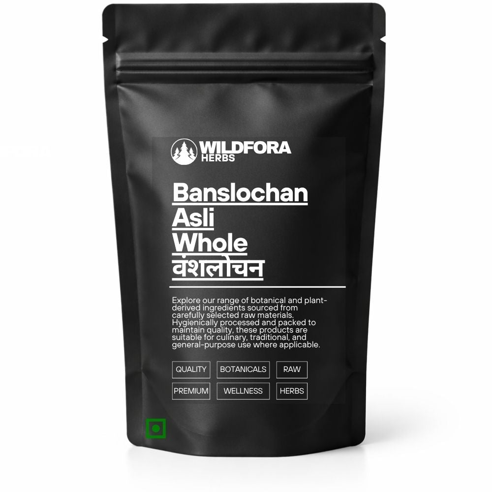 Banslochan Asli Whole (Bambusa vulgaris Tabasheer) - Premium Natural Bamboo Silica | Botanical Mineral Product