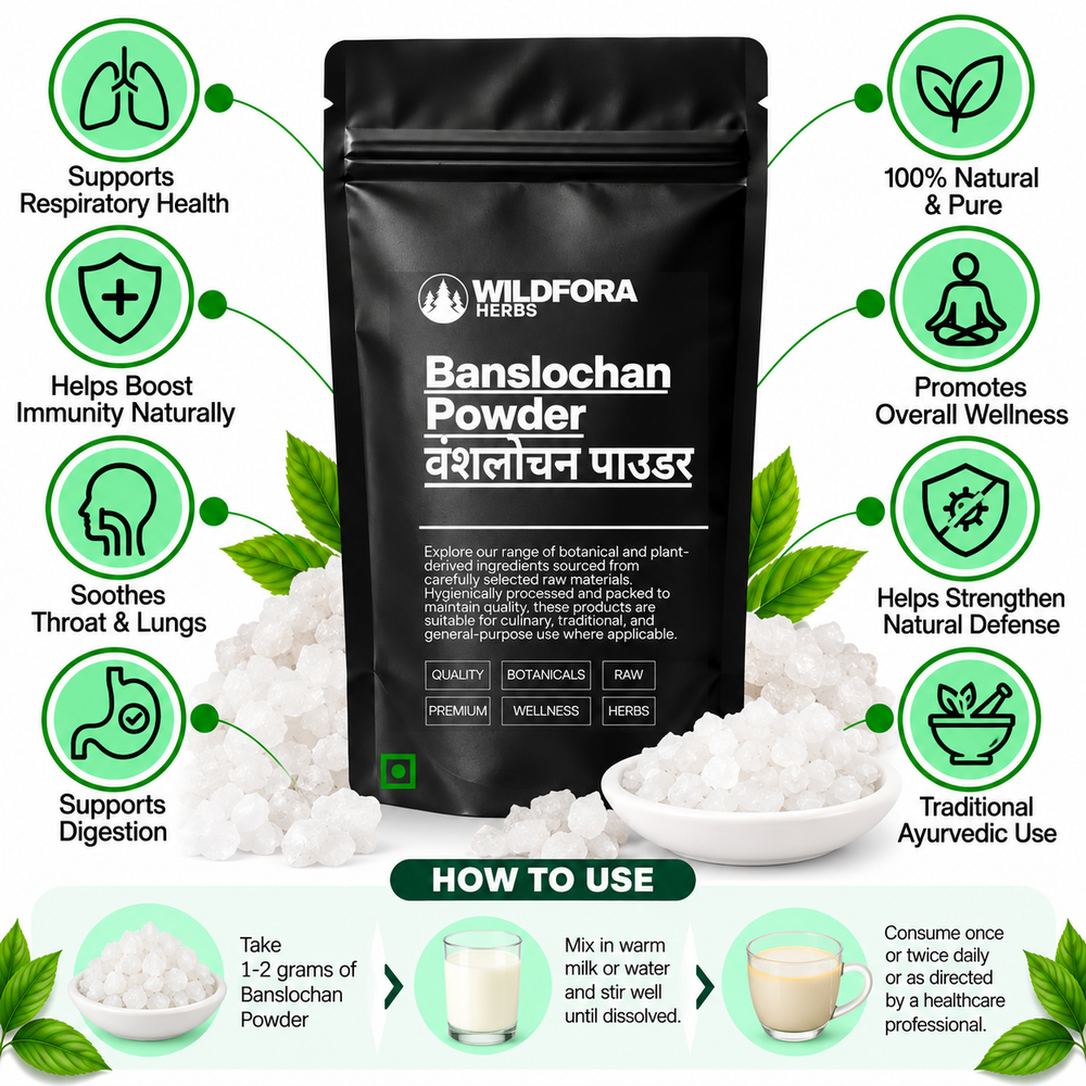 Banslochan Powder Bambusa Vulgaris | Tabasheer Bamboo Powder Benefits