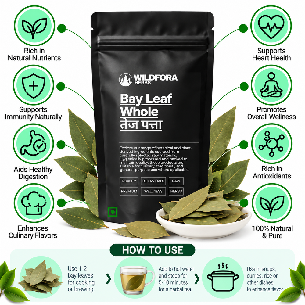 Bay Leaf Whole Cinnamomum Tamala Natural Tej Patta Benefits