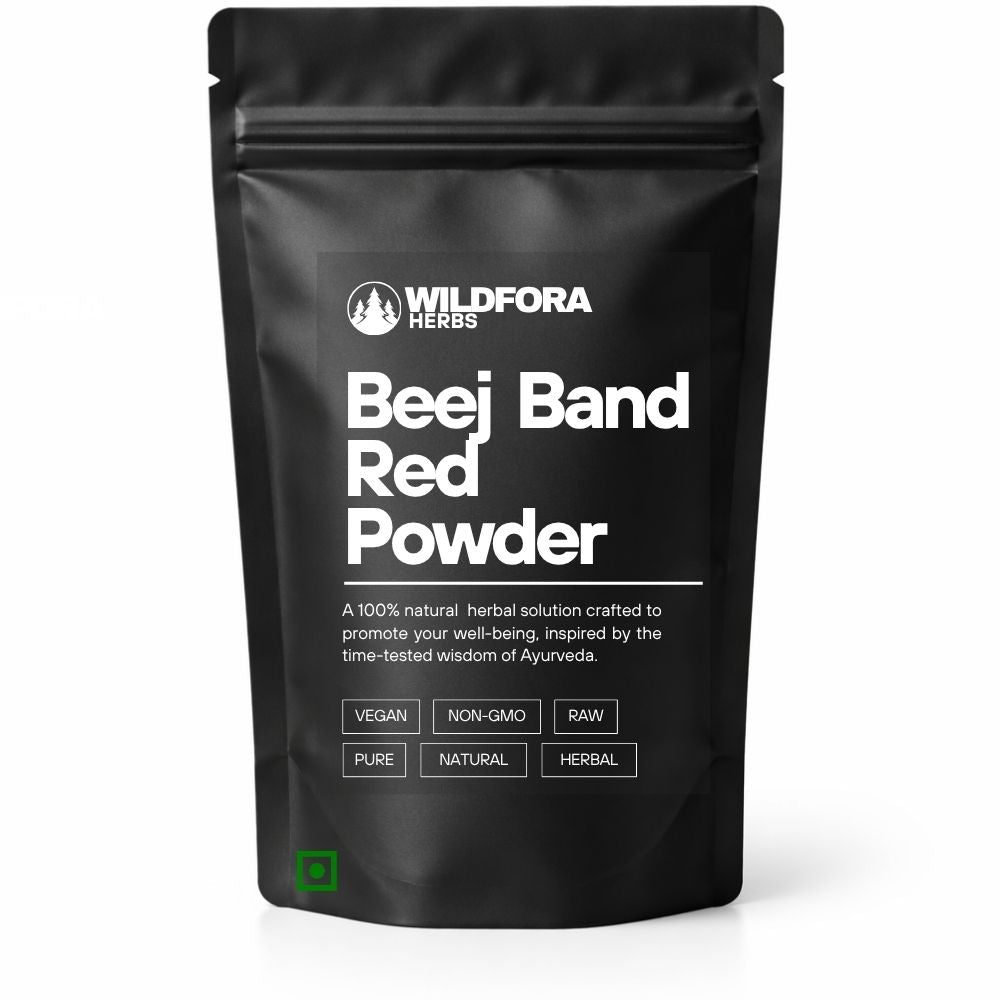 beej band red powder, beejband lal, bala powder, sida cordifolia, herbal powder, natural supplement, wildfora, herbal wellness, ayurvedic powder, traditional herb