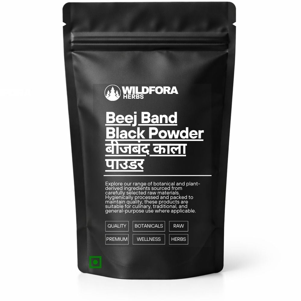 Beej Band Black Powder (Beejband Kala) - Premium Ayurvedic Herbal Powder | Natural Botanical Blend