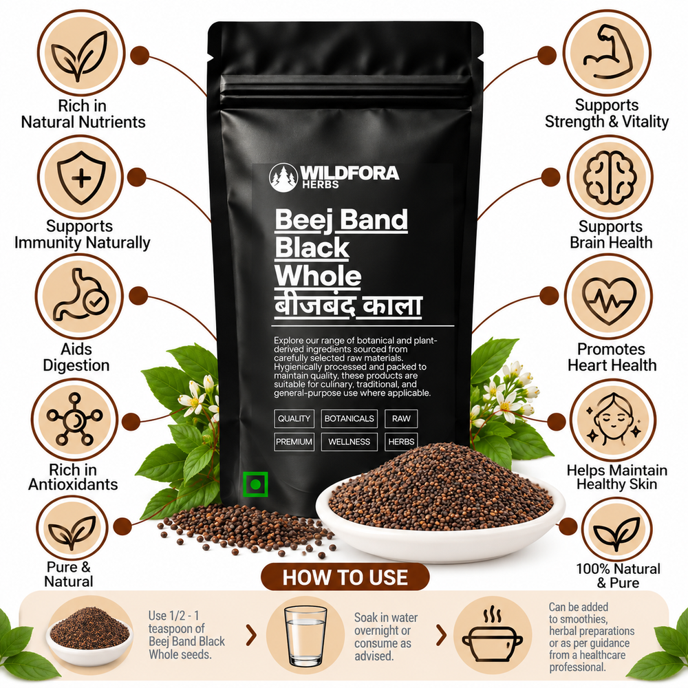 Beej Band Black Whole Sida Cordifolia Bala Herbal Seeds Benefits