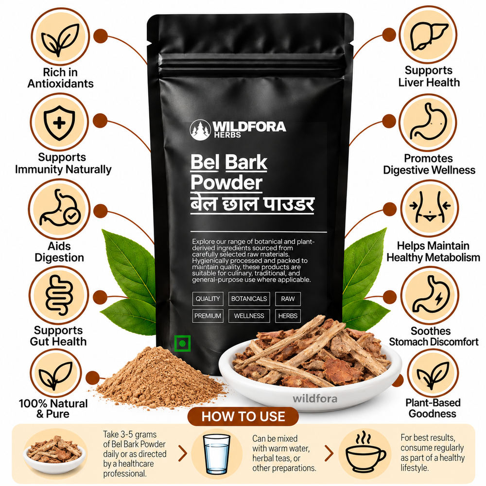 Bel Bark Powder Aegle Marmelos | Bael Chaal Herbal Powder Benefits
