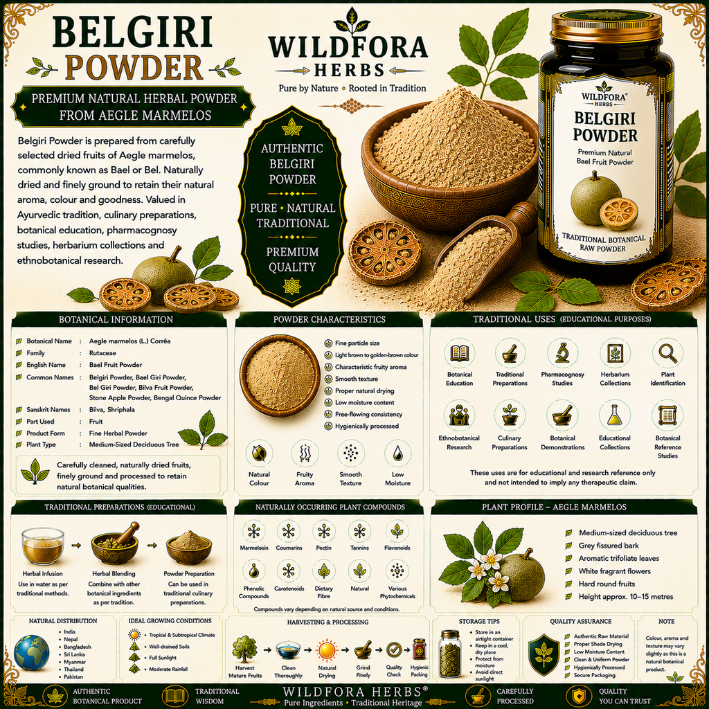 Belgiri Powder Bel Bael Giri | Aegle Marmelos Herbal Powder
