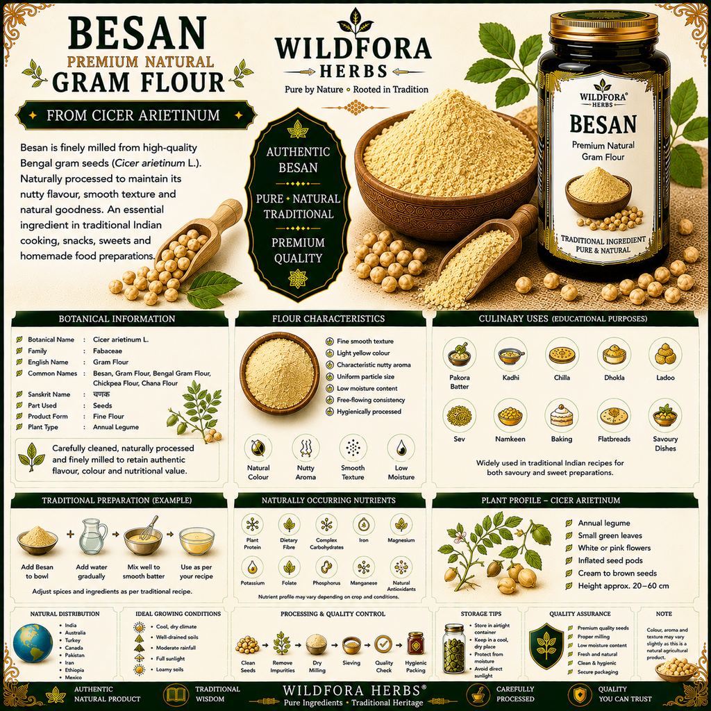 Besan Natural Gram Flour Cicer Arietinum