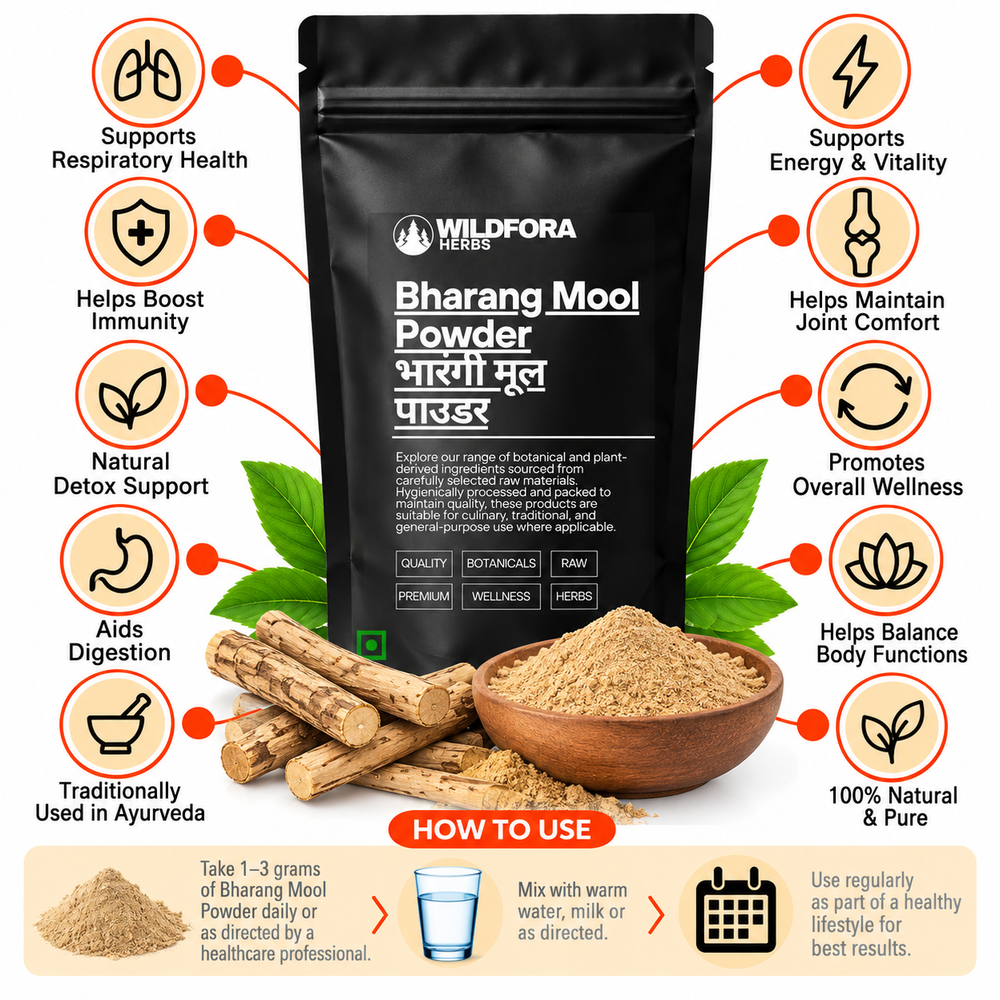 Bharang Mool Powder Clerodendrum Serratum | Bharangi Herbal Powder Benefits