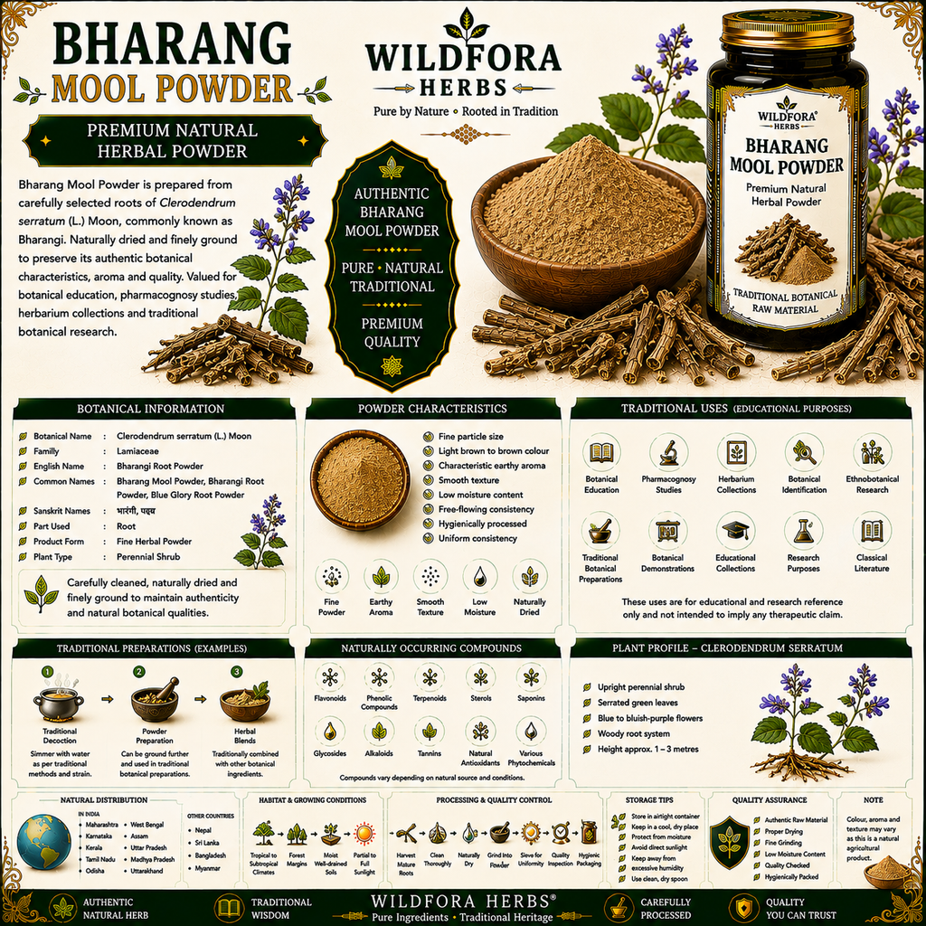 Bharang Mool Powder Clerodendrum Serratum | Bharangi Herbal Powder